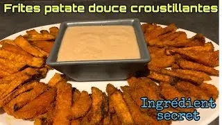 🍎❤️FRITES PATATE DOUCE AU FOUR HYPER CROUSTILLANTES ET HEALTHY - APÉROS (sans friture)