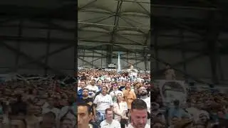 om vs francfort  les allemands sont chaud