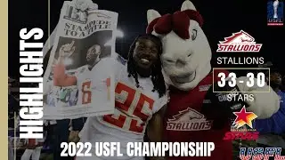 Birmingham Stallions vs Philadelphia Stars | 2022 USFL CHAMPIONSHIP | Highlights