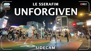 [KPOP IN PUBLIC | SIDE CAM] LE SSERAFIM (르세라핌) 'UNFORGIVEN' Dance Cover by FOURiN from Taiwan