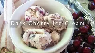 No Churn Black Cherry Ice Cream