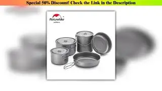 Best Naturehike Titanium Tableware Foldable Pot Frying Pan Titanium Cup Outdoor Picnic Utensils Tab