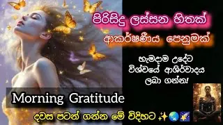 Morning Gratitude Sinhala| විශ්වයේ ආශිර්වාදය ලබාගන්න!#sinhala #beauty #bhawana #loa  SimpleLooks 🌠