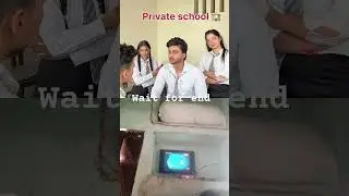 government school vs private school #comedy 😂🏫😂🏫 #funny #teacher #motivation #chetannn026