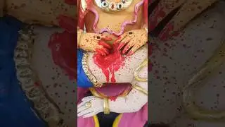 Scary Narasimha idol Making 😨🙏 #vishnu #murti  #shorts #viral