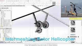 InterMeshing Rotor helicopter | Solidworks Project