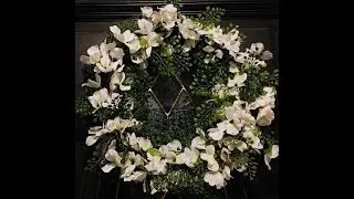 DIY Spring Wreath || Pottery Barn Inspired Faux Fern  & Dogwood Wreath || Spring 2018