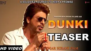 Dunki Teaser Announcement | Shahrukh Khan | Rajkumar Hirani | Taapsee Pannu | Dunki Teaser Update