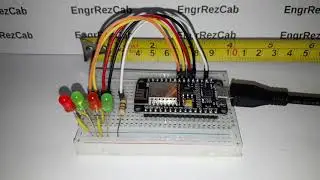 ESP8266 NodeMCU CP2102 Module on a Small Breadboard