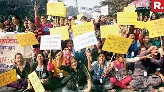 Student Protest At Patna University Over Elections