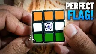 Indian flag on 3by3 cube tutorial #cube #3by3 #india #rubikscube #art