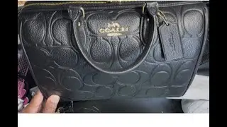 What's in my bag Coach black Large Rowan   1/27/26