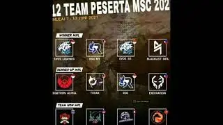 12 team peserta MSC 2021, mobile legend