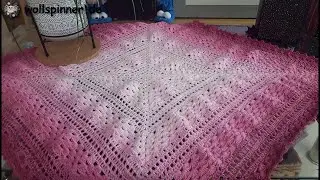 Häkelanleitung - Muschel Tischdecke selbst häkeln aus Bobbel, Farbverlaufsgarn, Wolle