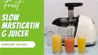 Cold-Pressed Pineapple Grapefruit Juice | AMZCHEF ZM1501 Slow Masticating Juicer
