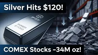 Silver Hits $120 as COMEX Warehouse Stocks Fall -34M oz!