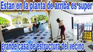Esta casa es super grande echa de estructura la casa del vecino😱