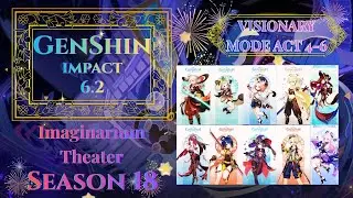 #genshinimpact IMAGINARIUM THEATER ACT 4-6 VISIONARY MODE #hoyoverse  #genshin #hoyocreators #mlbb