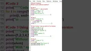 How to print without new Line?#shorts #python #youtubeshorts #ytshort #learnpython #pythonprogram