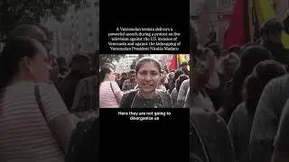 A Venezuelan woman delivers a powerful speech during a protest on live television #gaza #shorts