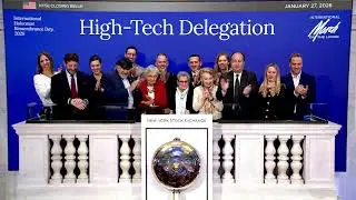 The NYSE welcomes The Hi-tech Delegation to the March Of The Living