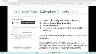 #4  Creating Public Calendars Google Calendar 10 Essential Tips (4/10)