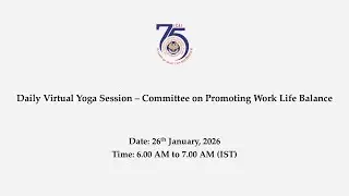 Virtual Yoga Session – Committee on Promoting Work Life Balance
