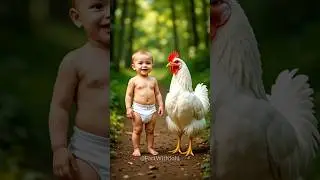 Cute Puppy & Chicken Dance🤩| #funnyanimals #cutebaby #funnyvideo #shortsfeed #viraldance #723