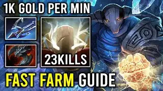 How to Fast Farming Sven in 7.37 with 1K Gold Per Min Unkillable Cleave God Dota 2