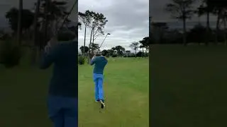 3 wood drive 14th Cal Club Golfclub San Francisco California beautiful golf hole and golf course