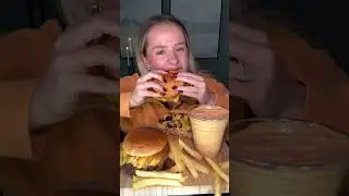 National Cheeseburger Day Feast! 🍔🎉 #OreoChurros #Mukbang #Foodie #EatingShow #FoodPorn #usa