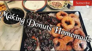 WHAT'S YOU GO WITH 🍩? || HOMEMADE DONUTS  #yummy #baking #donutsmaking