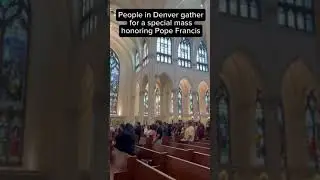 On the day of Pope Francis&rsquo; funeral, Catholics in Denver gathered to honor his life