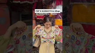 TOP 4 MARKETS for NAVRATRI shopping📍Mumbai💃🏻#navratrishopping #bhuleshwarmarket #hindmatamarket