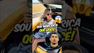 UMA MULHER MILION&Aacute;RIA HUMILHOU O CRISTIANO RONALDO!😱😳