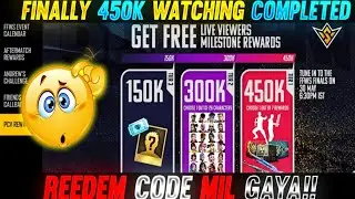 Redeem Free Gloo Wall & Character From FFWS 2021 Finale || 450K Live Watching Completed in Free Fire