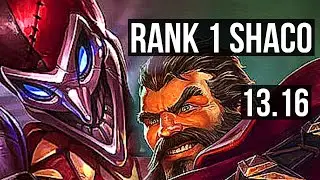 SHACO vs GRAVES (JNG) | Rank 1 Shaco, 5/0/8, Rank 28 | NA Challenger | 13.16