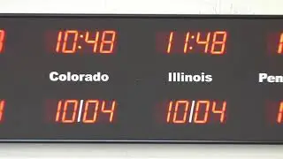 BRG Precision Product's 663Q - 10 Zone, Fixed Zone, Time Zone Clock Display