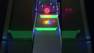 A quick neon marble race