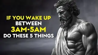 If You WAKE UP Between 3AM & 5AM   Do These 5 THINGS | Stoicism