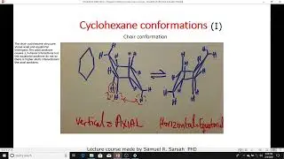 1,3-DIAXIAL INTEREACTIONS : CHAIR CYCLOHEXANE CONFORMATION