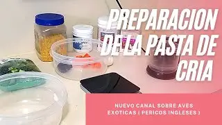 Preparacion de la pasta de cria