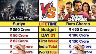 Game Changer vs Kanguva Official Worldwide Box office collection Comparison।।Suriya & Ram Charan।।