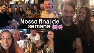PISCINA, PUB COM AMIGOS, NOITE BRASILEIRA EM LONDRES
