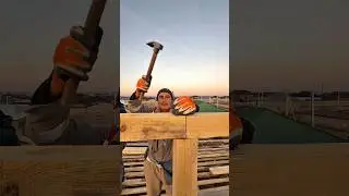 Real Craftsmanship: Wooden Roof Built by Hand #construction #craftsmanship #diy #asmr