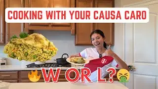 COOKING ARROZ CON POLLO FOR THE 1ST TIME | PERUVIAN DISH