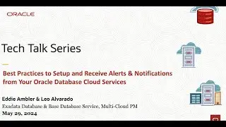 Best Practices to Setup and Receive Notifications from your Oracle Database Cloud Services