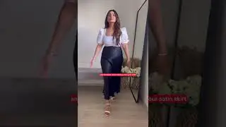 DO's AND DON'Ts  OF STYLING SATIN SKIRT | 2024 HOT TREND | Ishita Saluja #shorts
