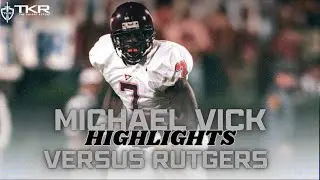 1999 Michael Vick Virginia Tech highlights versus Rutgers Football