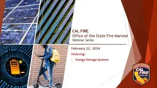 OSFM Webinar Series - February 22, 2024 Energy Storage Systems